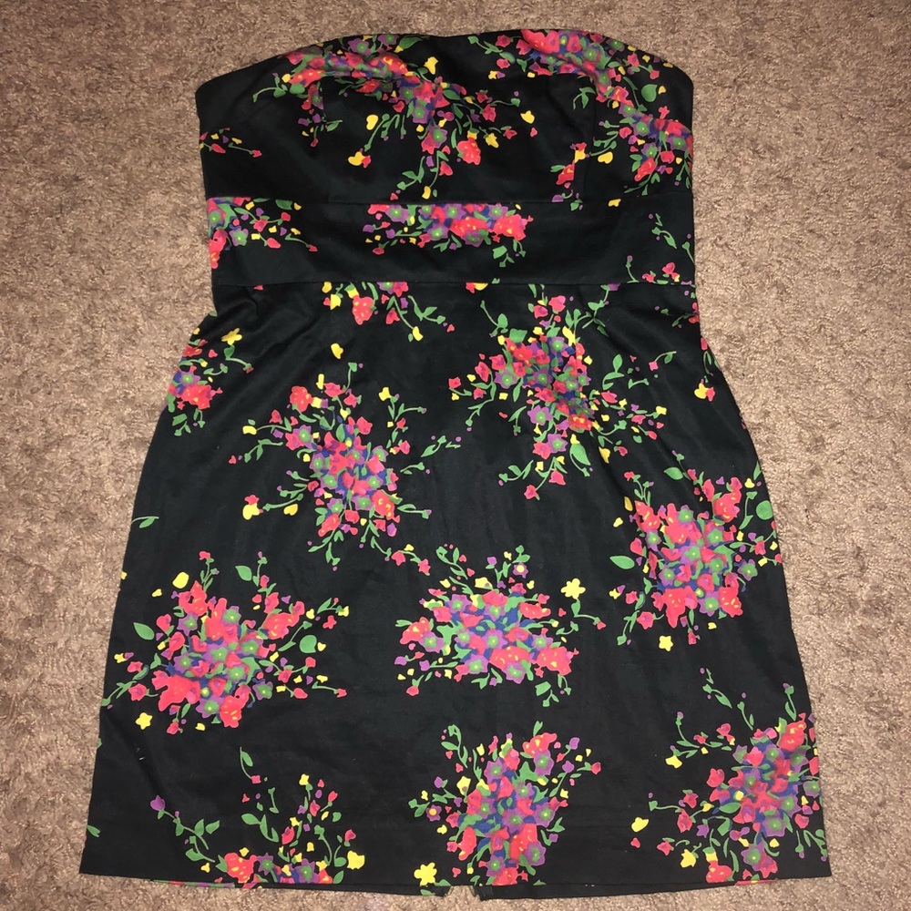 Free People strapless mini dress
